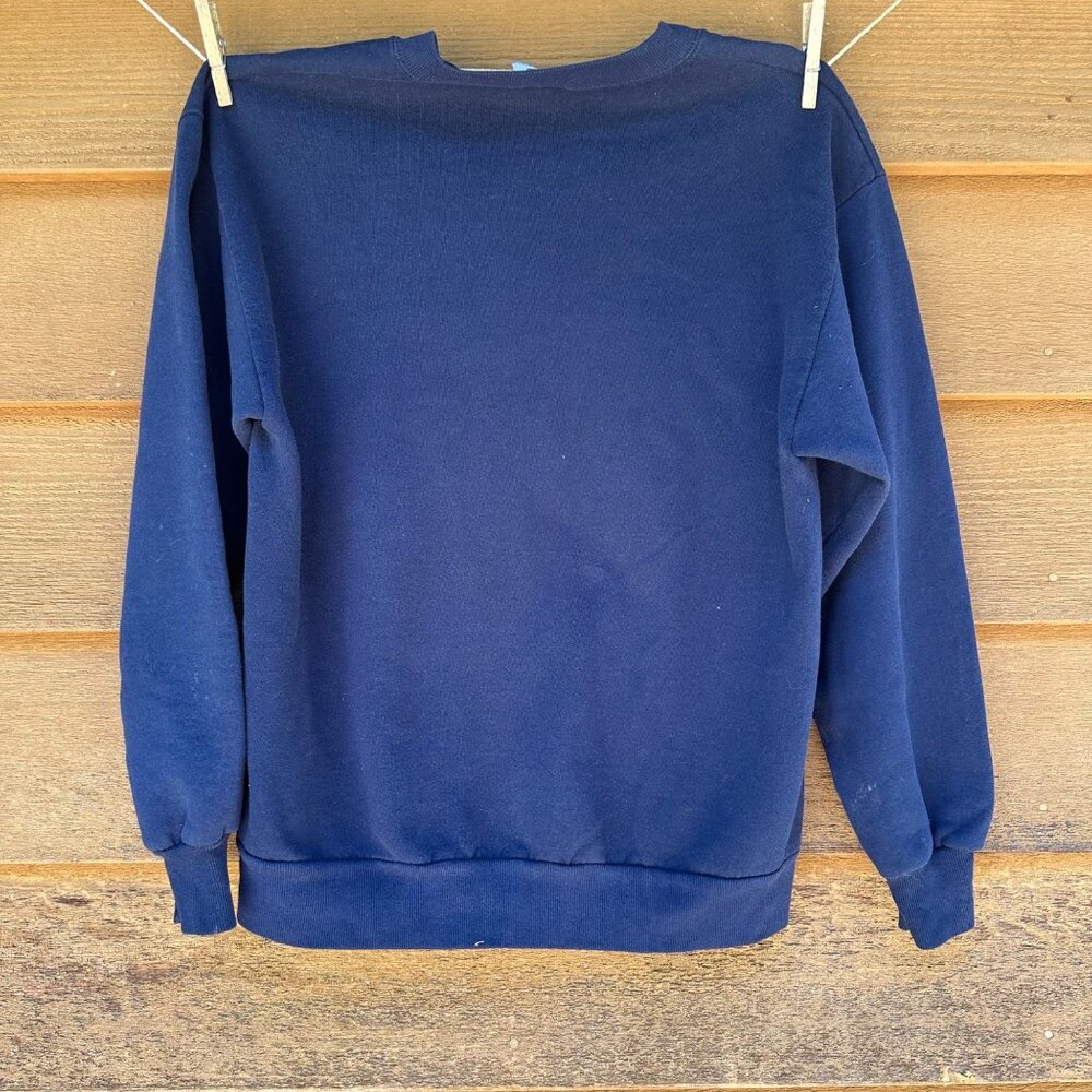 Vintage Jerzees New York USA Blue Sweatshirt Size L - Picture 3 of 11